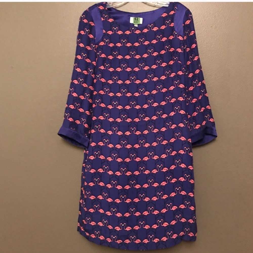 Anthropologie flamingo dress
